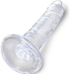 KING COCK - CLEAR REALISTIC PENIS 15.5 CM TRANSPARENT 2